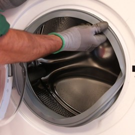 خارج شدن لاستیک آب‌بندی دور درب ماشین لباسشویی 