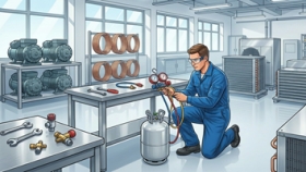 چرخه تبرید چیست و چگونه کار می‌کند؟ آموزش جامع سیکل تبرید برای تکنسین‌های کولر گازی و سردخانه